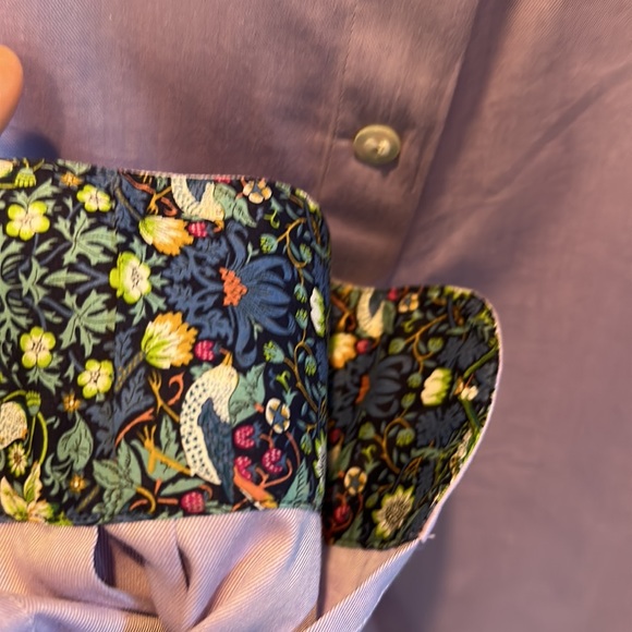 Symth and Gibson Tailored Fit Dress Shirt 15/38 Liberty London Fabric Contrast - Picture 4 of 5